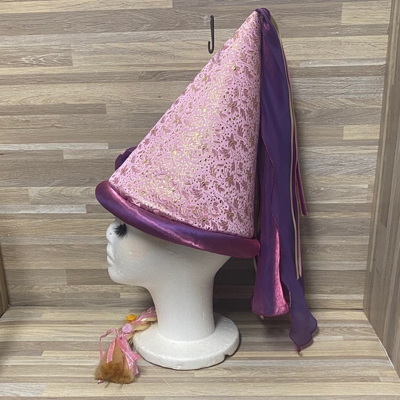 Disney Parks Princess Rapunzel hat with a veil and a braided hair extension. - Picture 3 of 5